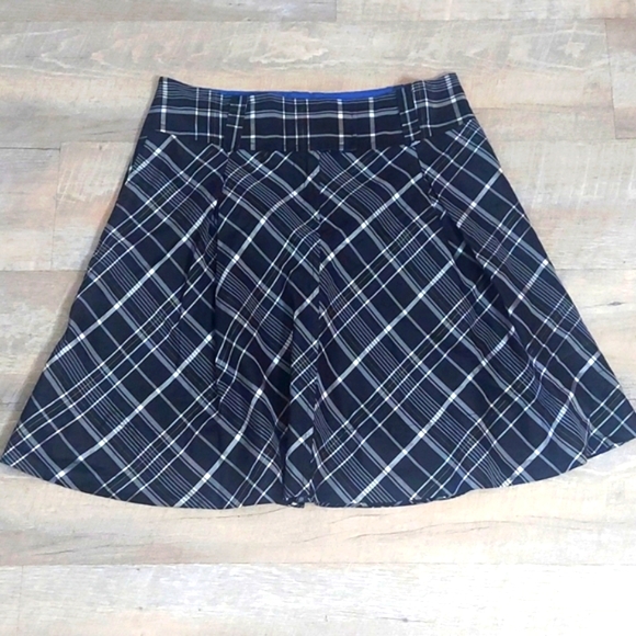 FOSSIL Plaid Lined Flare Skirt - Picture 1 of 8